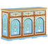 L' Orientaliste -  Hand Painted Sideboard 120x35x76 cm Solid Mango Wood